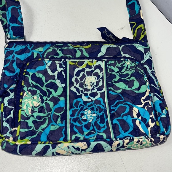 Vera Bradley Blue and Green Floral Crossbody Bag - Picture 2 of 10